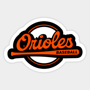 Orioles Up to Bat Sticker